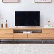 Seattle Natural Solid Oak Entertainment Unit gallery detail image