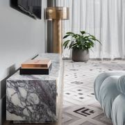 Zen Rectangle Stone TV Entertainment Unit gallery detail image