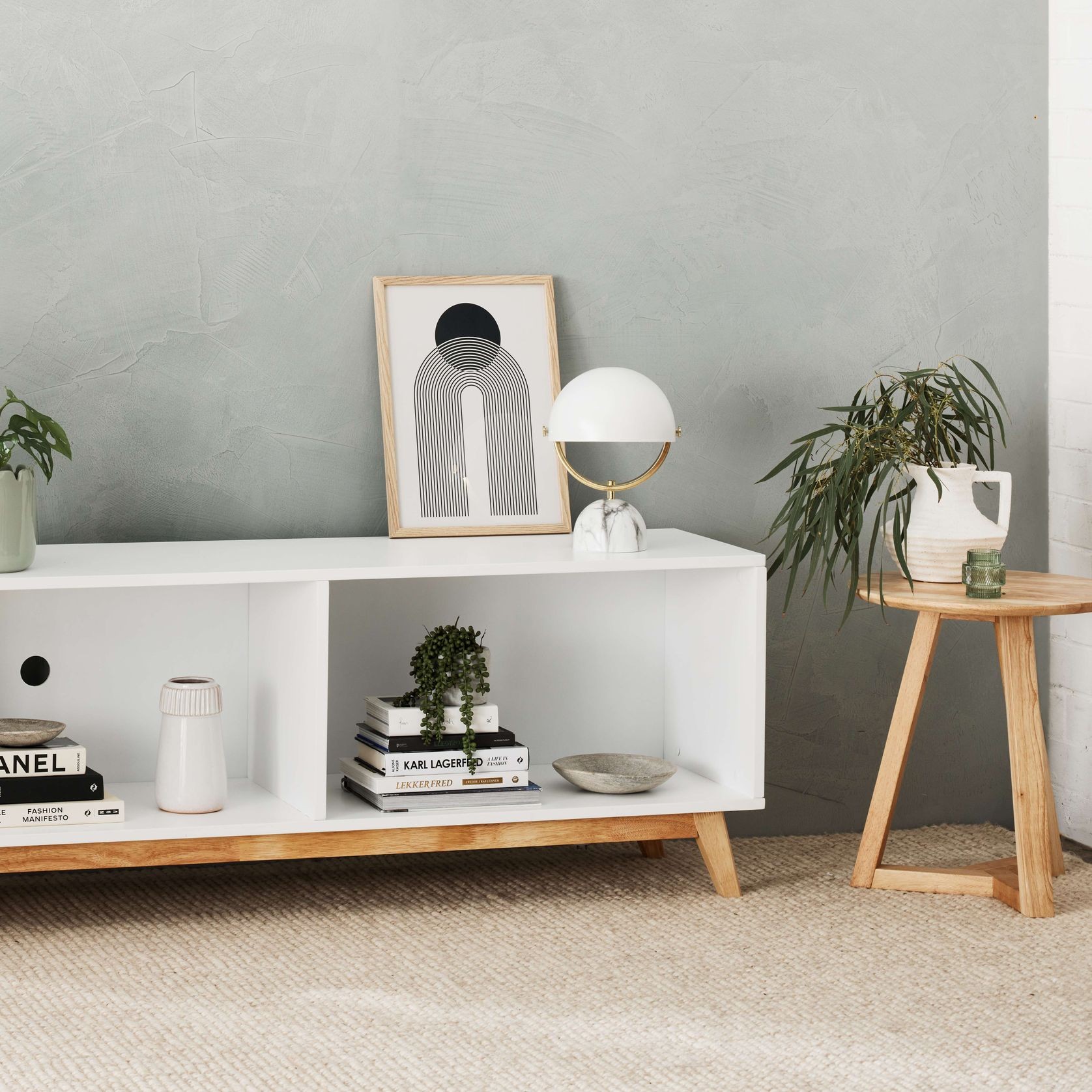 Byron Hardwood Entertainment Unit | TV Unit | White gallery detail image