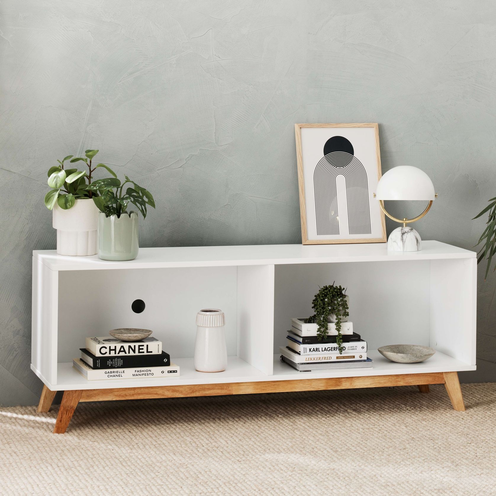 Byron Hardwood Entertainment Unit | TV Unit | White gallery detail image