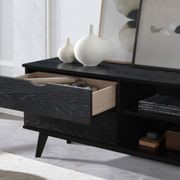 Cannes Hardwood TV Unit | Entertainment Unit | Black gallery detail image