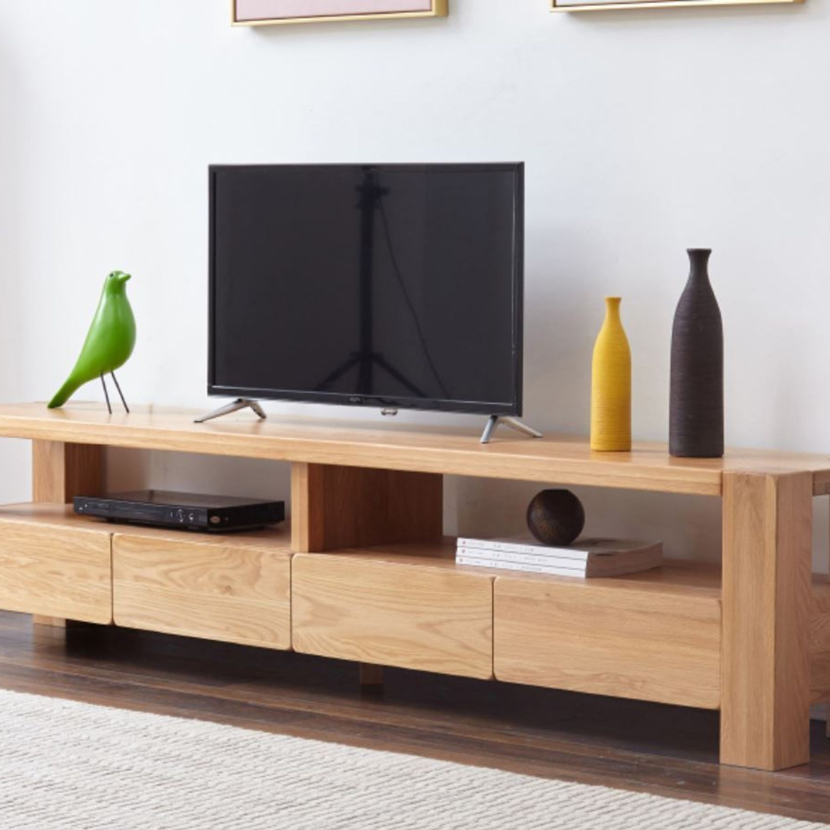 Cuba Solid Oak Entertainment Unit gallery detail image