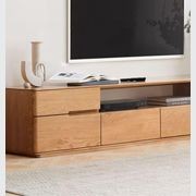 Manchester Natural Solid Oak large TV Unit gallery detail image