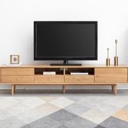 Oslo Natural Solid Oak Large Entertainment Unit gallery detail image