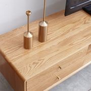 Oslo Natural Solid Oak Large Entertainment Unit gallery detail image