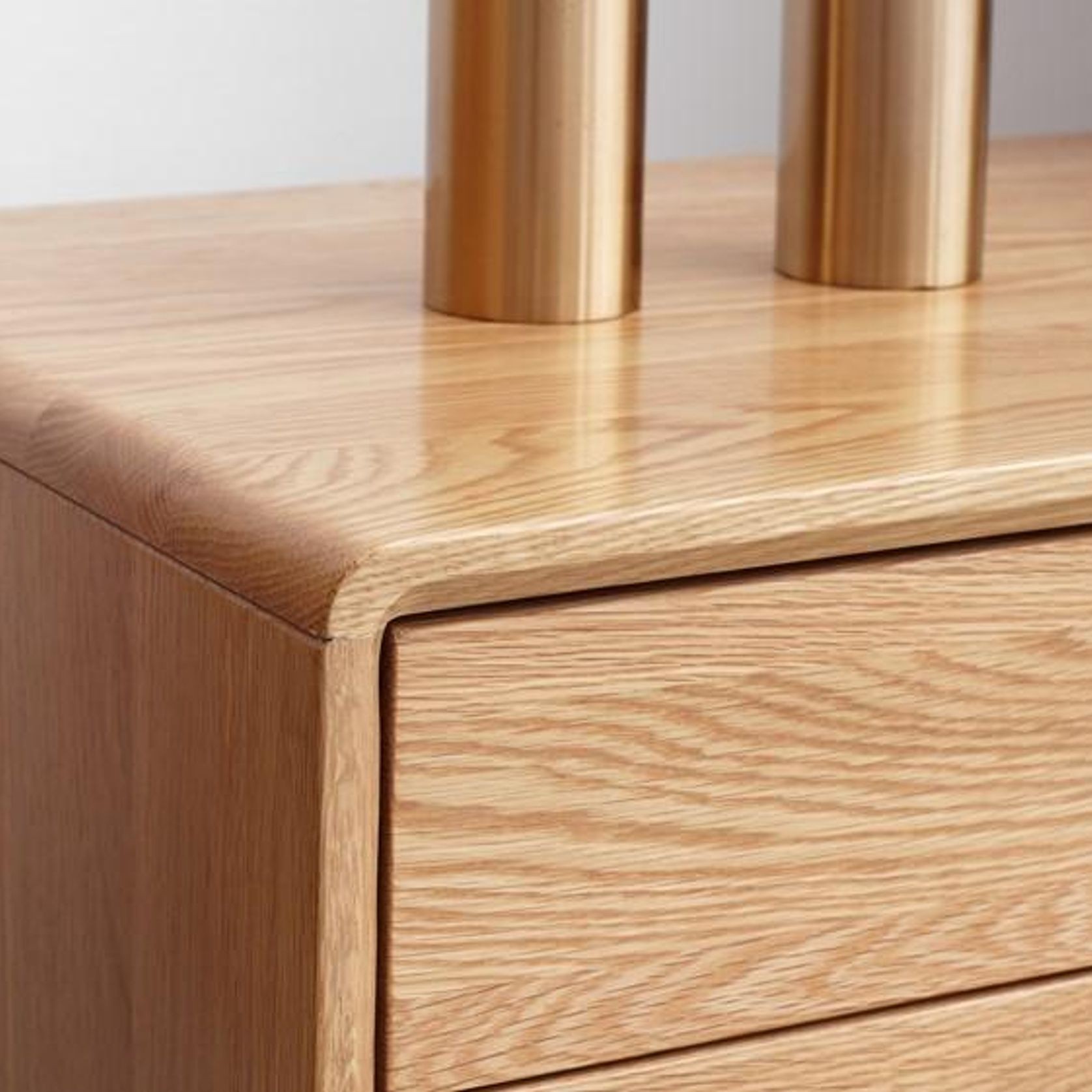 Oslo Natural Solid Oak Large Entertainment Unit gallery detail image