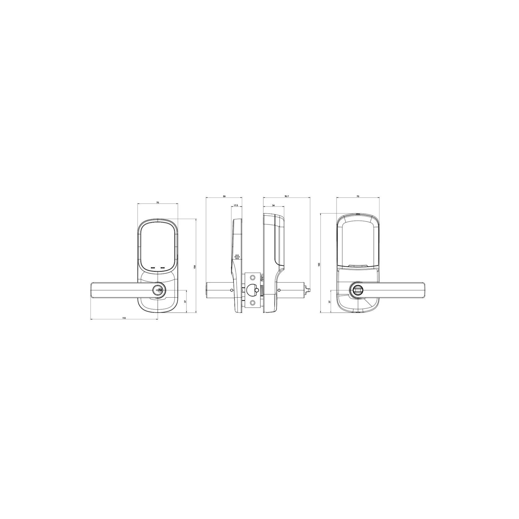 Yale Assure Lock Lever Keyed gallery detail image