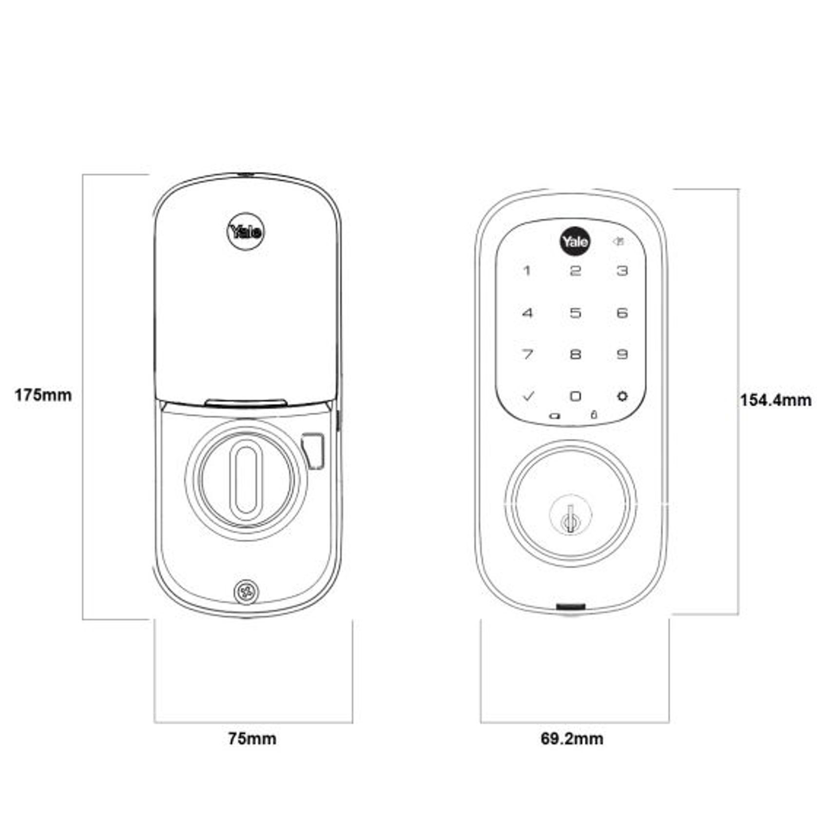 Yale Assure Lock Deadbolt Keyed gallery detail image