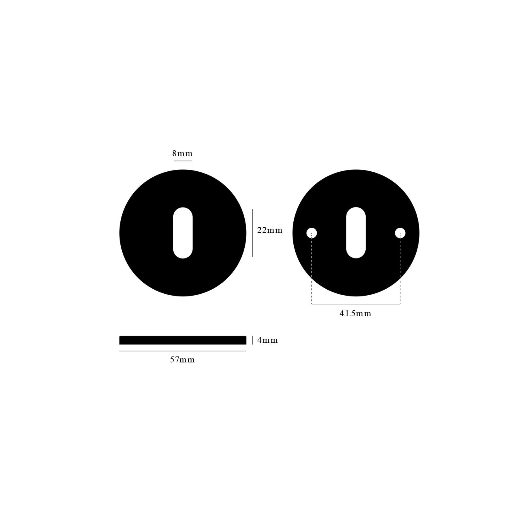 Buster and Punch Escutcheon Plate Traditional Profile gallery detail image