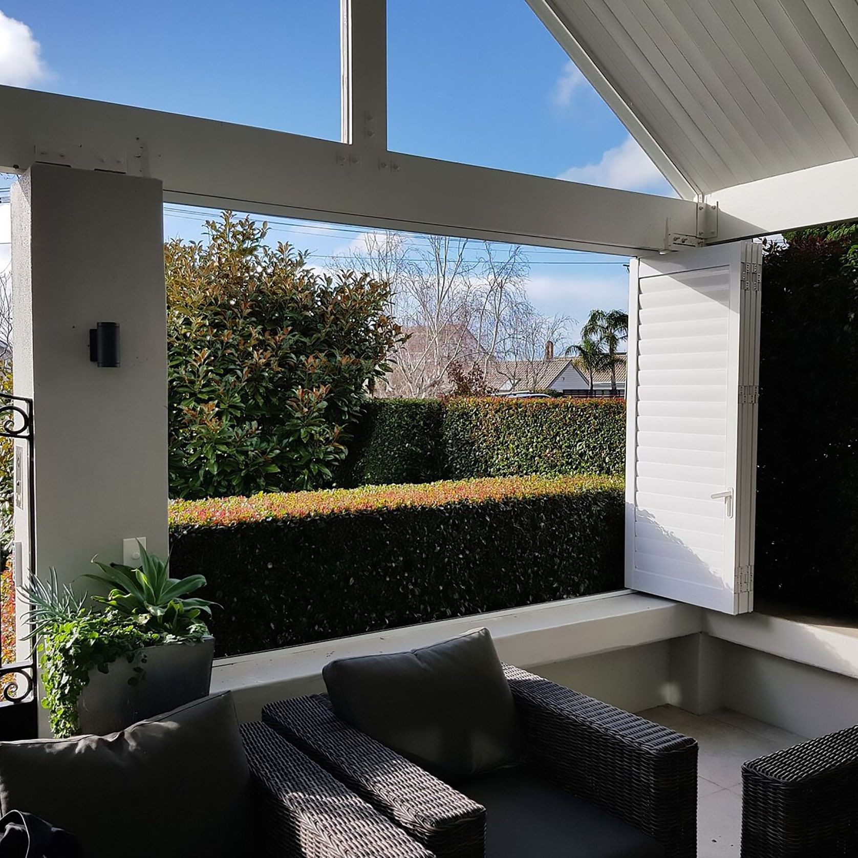 Exterior Bifold Aluminium Shutters ArchiPro NZ