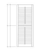 Craftbuilt Shutters | Louvres gallery detail image