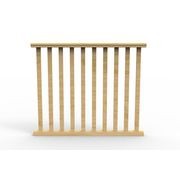 BS165ASS Slat Assembled Level Balustrade Panel gallery detail image