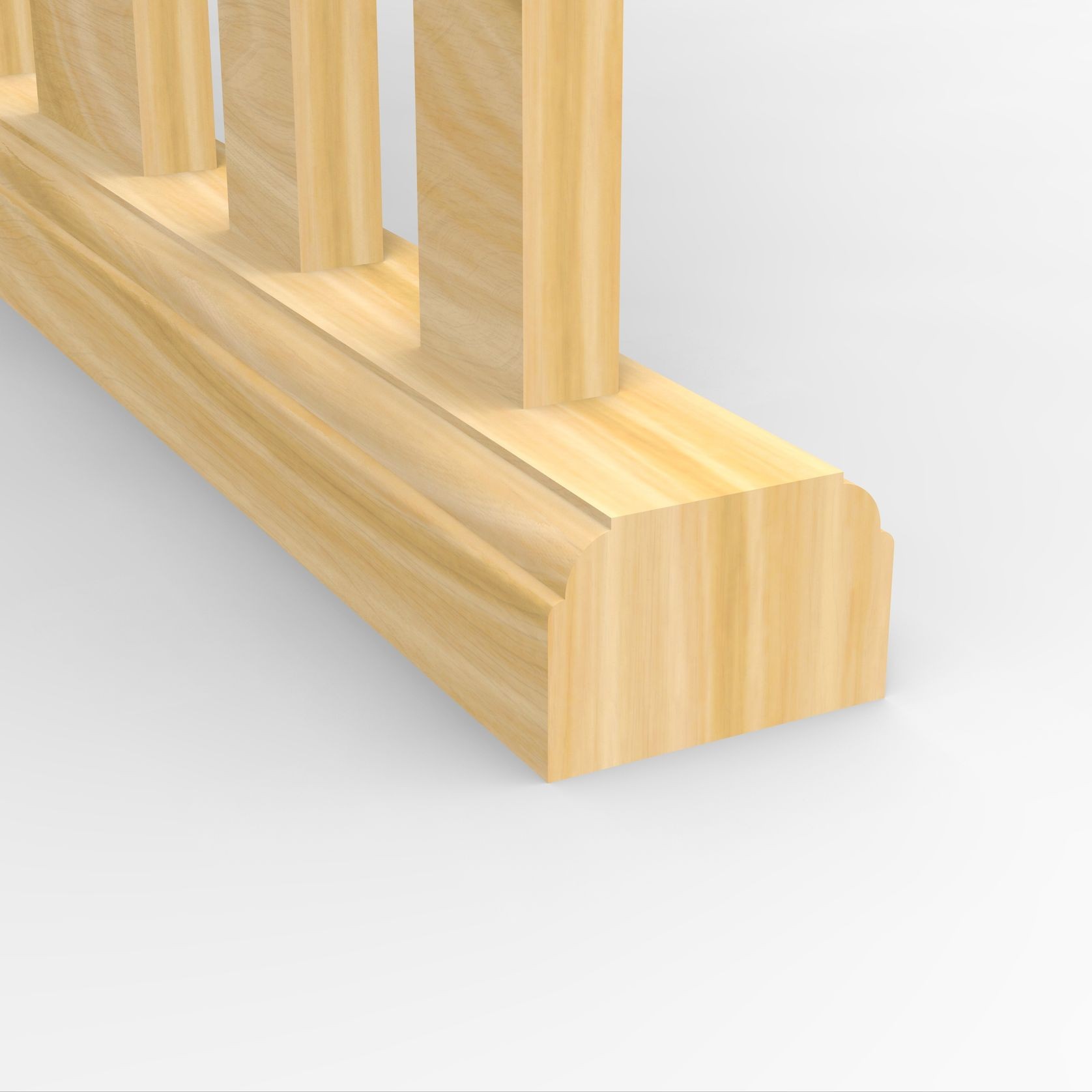 BS465ASS Slat & Motif Assembled Level Balustrade gallery detail image