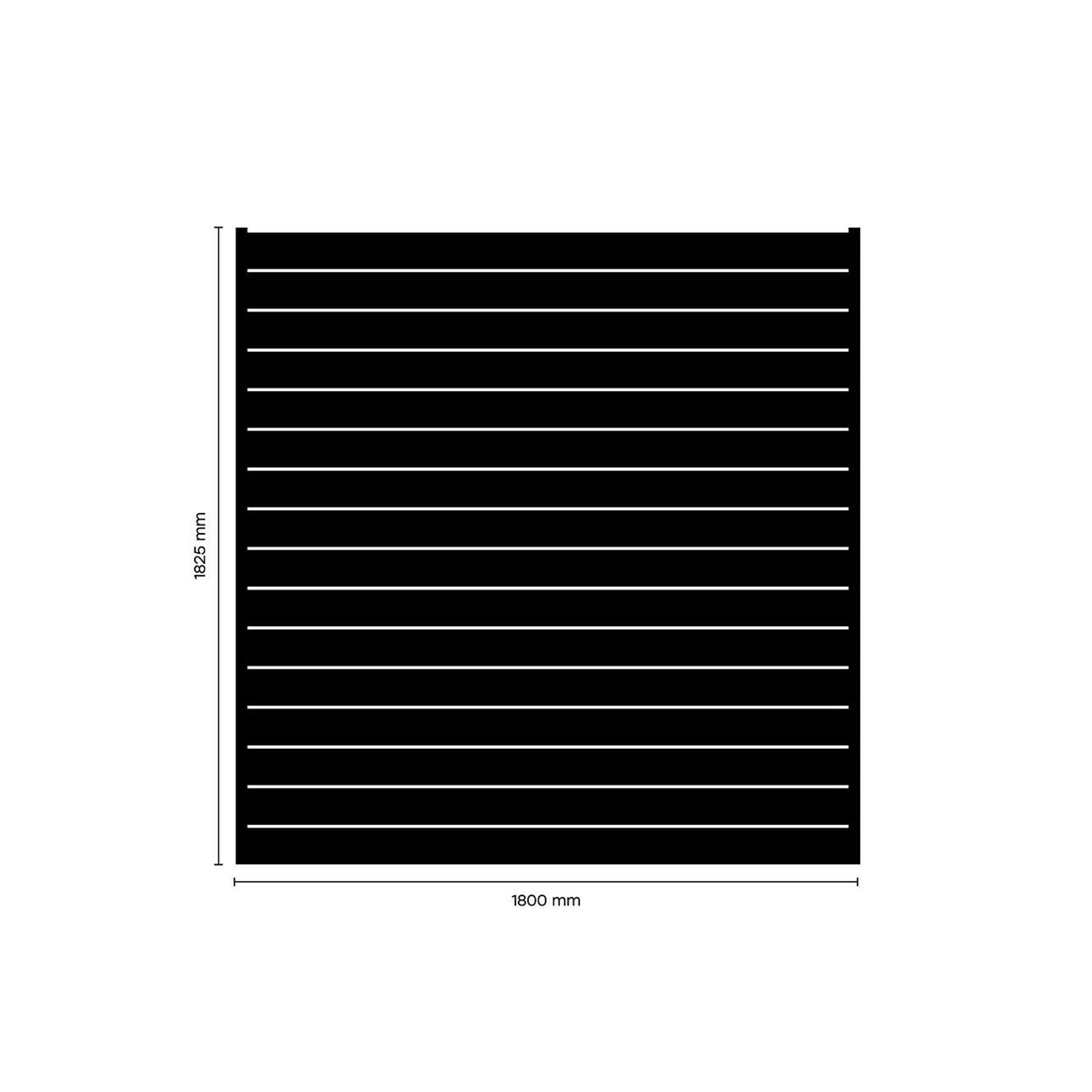 Mako Horizontal Slat Fence gallery detail image