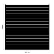 Mako Horizontal Slat Fence gallery detail image