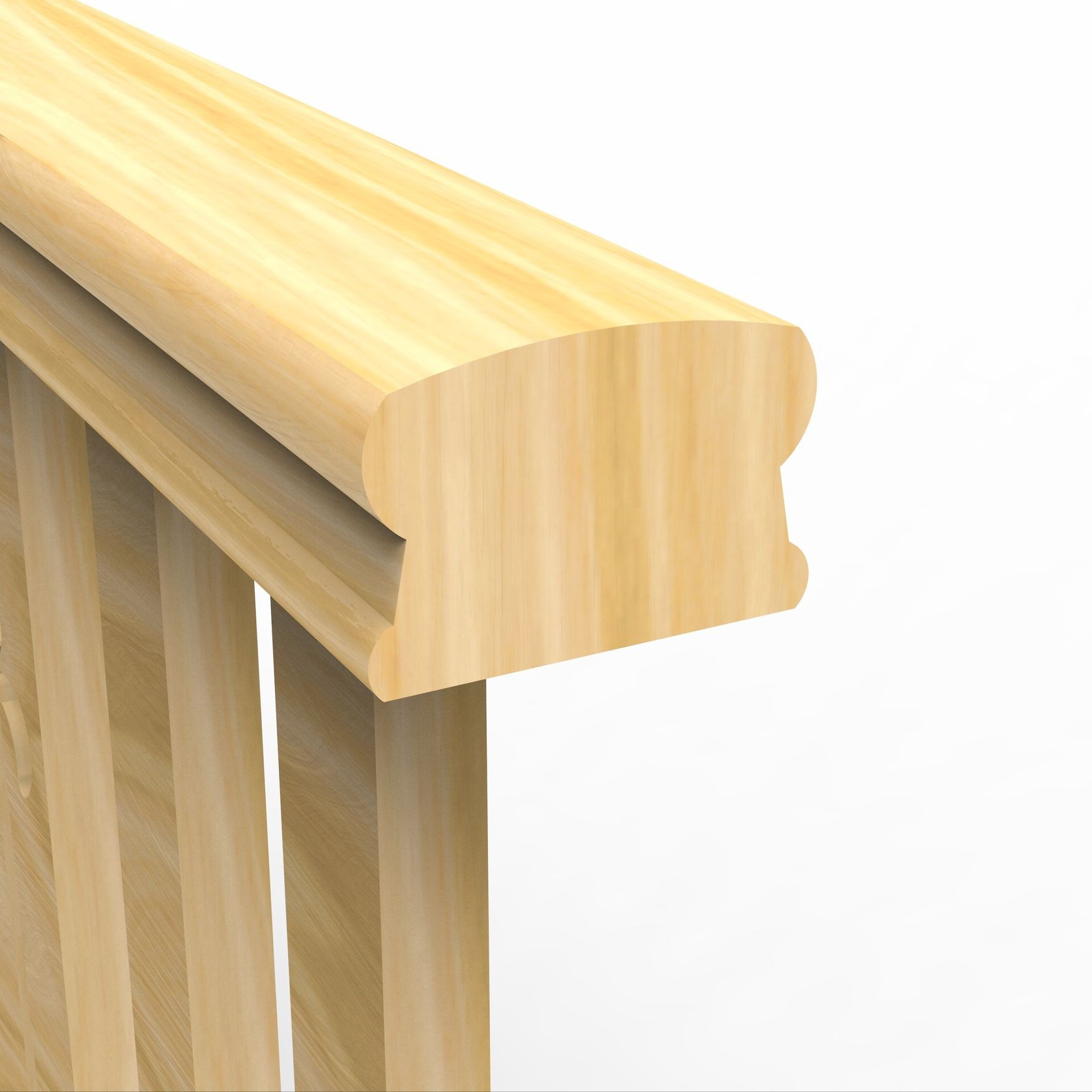 BS465ASS Slat & Motif Assembled Level Balustrade gallery detail image