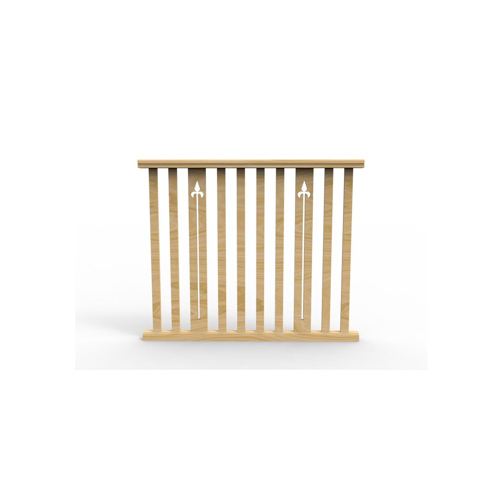 BS465ASS Slat & Motif Assembled Level Balustrade gallery detail image