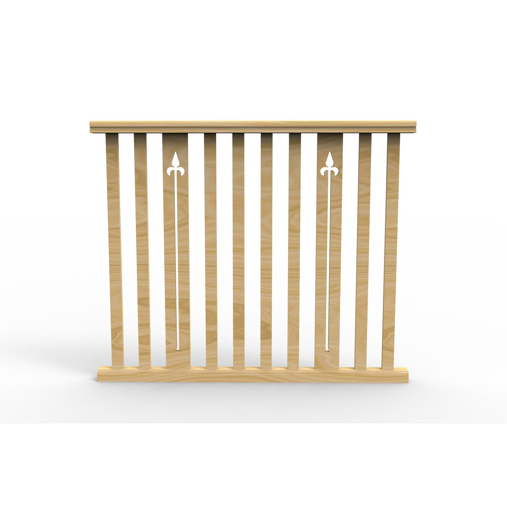 BS465ASS Slat & Motif Assembled Level Balustrade gallery detail image