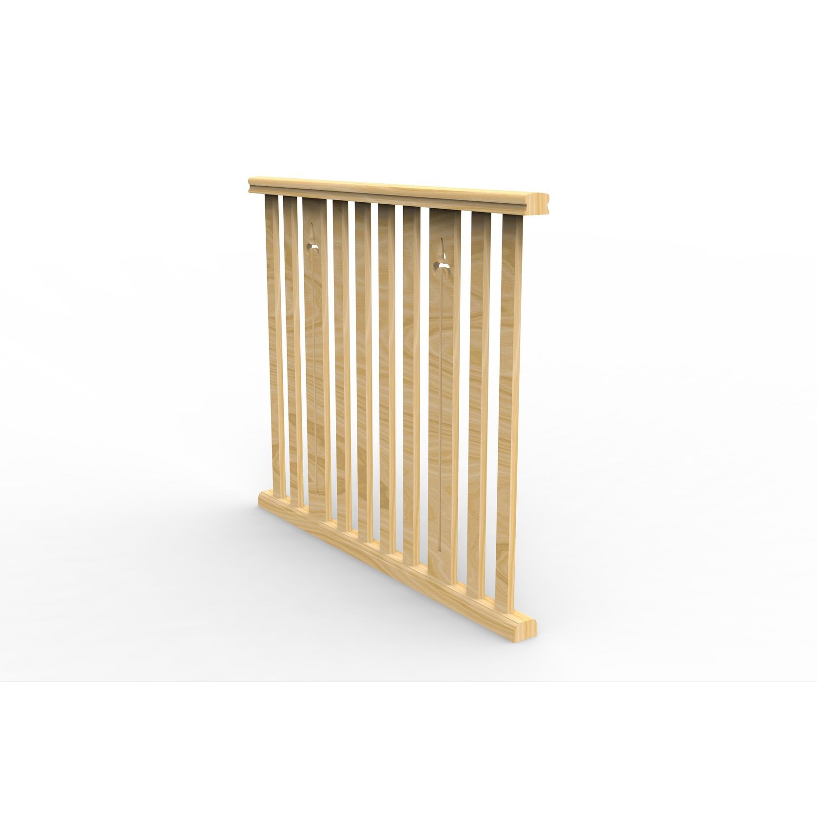 BS465ASS Slat & Motif Assembled Level Balustrade gallery detail image