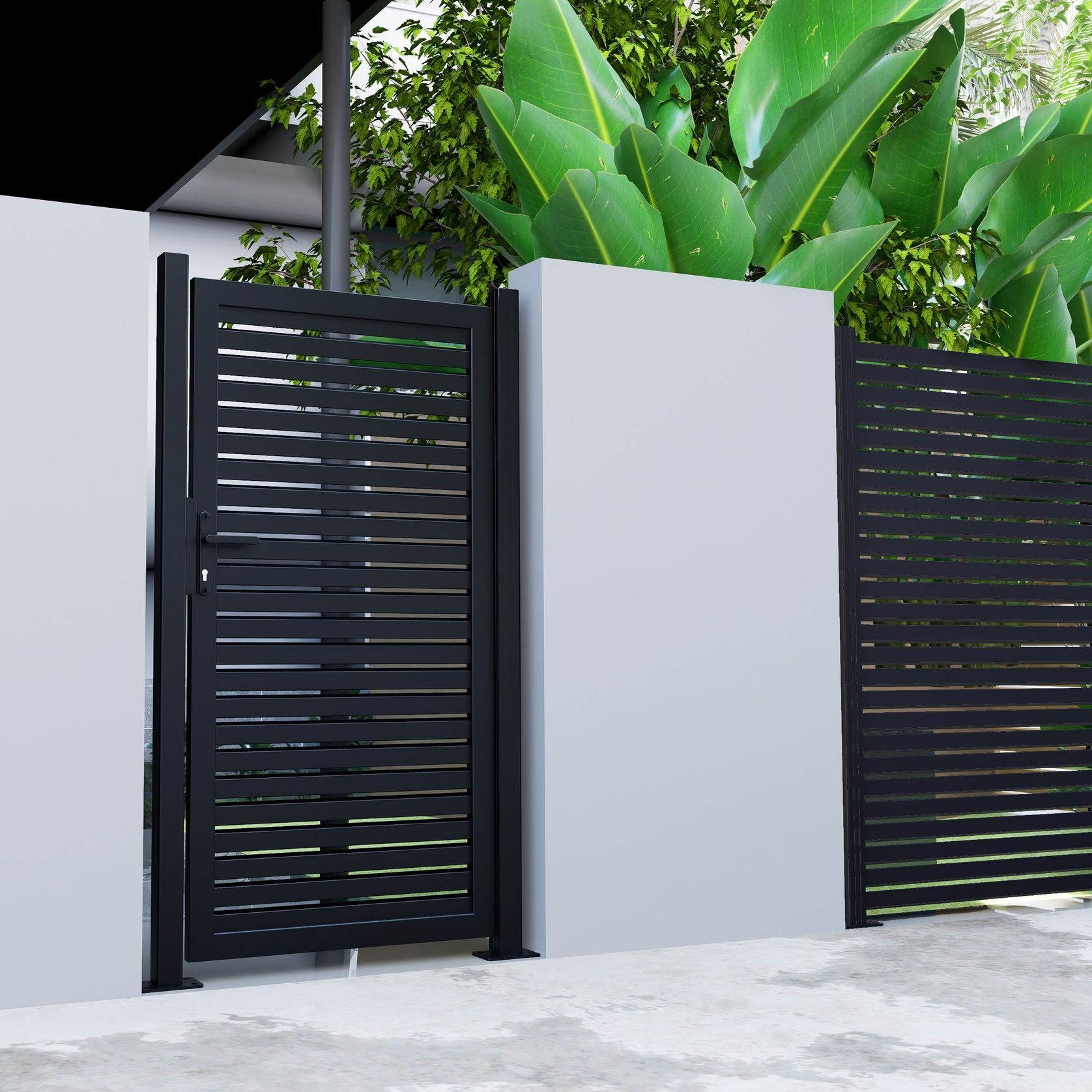 Aluminium Slat Privacy Gate gallery detail image