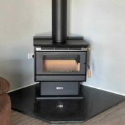 Foundry 1425 x 1425 Black Granite Corner Hearth gallery detail image