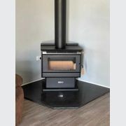 Foundry 1425 x 1425 Black Granite Corner Hearth gallery detail image