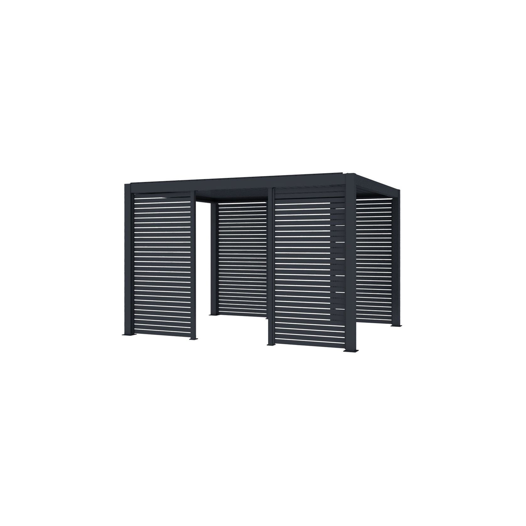 Baltic Freestanding Pergola Slatted Privacy Wall gallery detail image