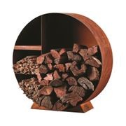 1000 Corten Wood Stacker Round gallery detail image