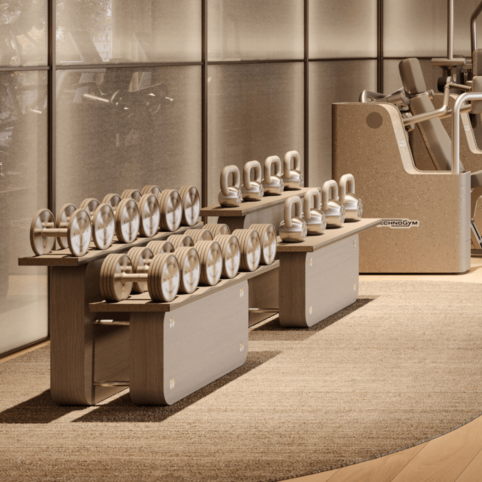 Luxury Dumbbells Personal - Sand Stone gallery detail image