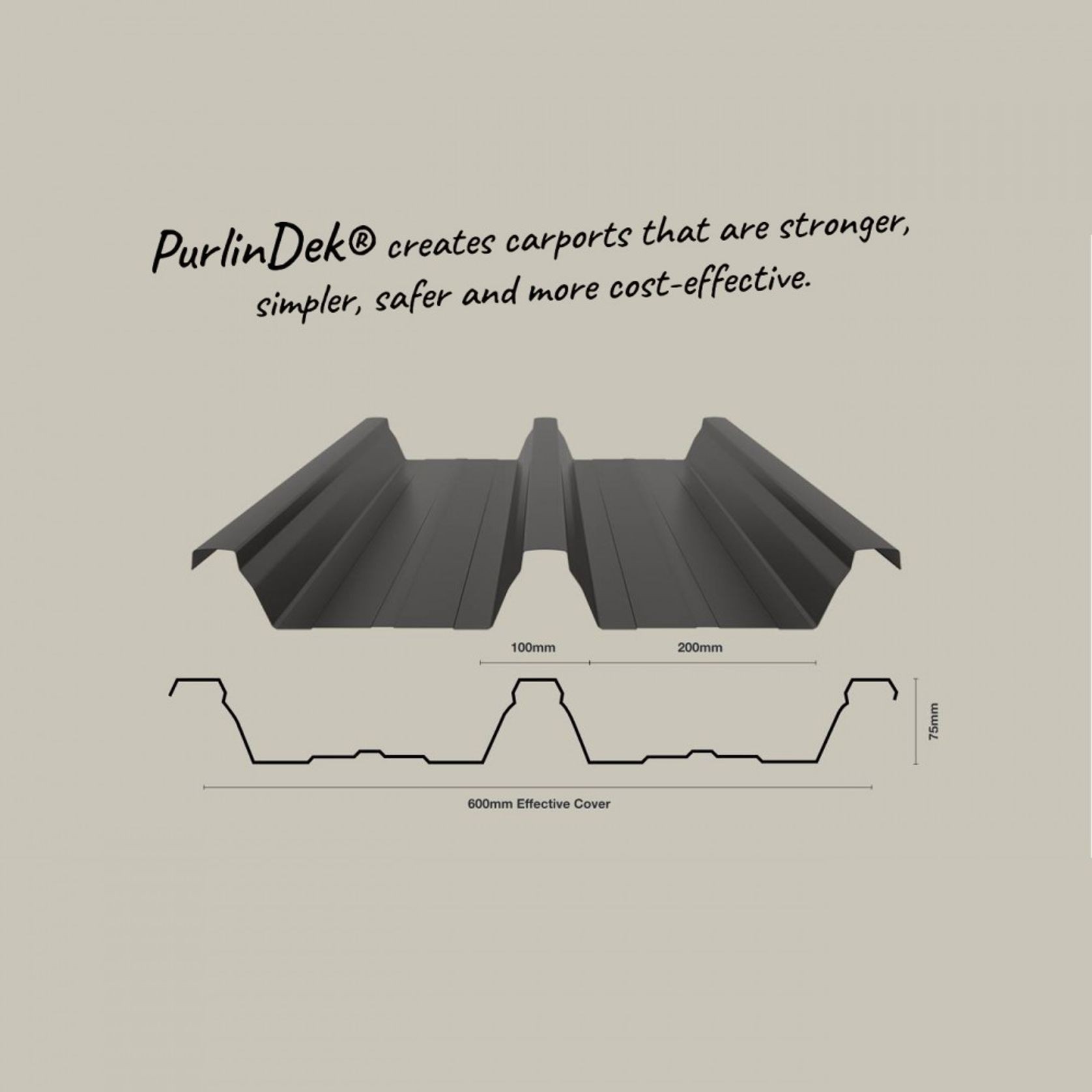 Single Carport 5450(D) x 3600(W)mm gallery detail image