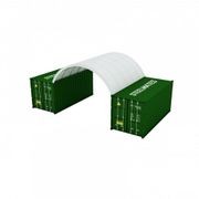 20FT Steel Structure Container Dome Shelter - 8m Length gallery detail image