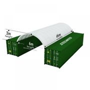 20FT Steel Structure Container Dome Shelter - 6m Length gallery detail image