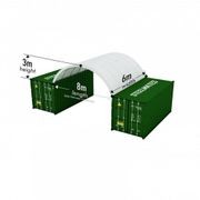 20FT Steel Structure Container Dome Shelter - 8m Length gallery detail image