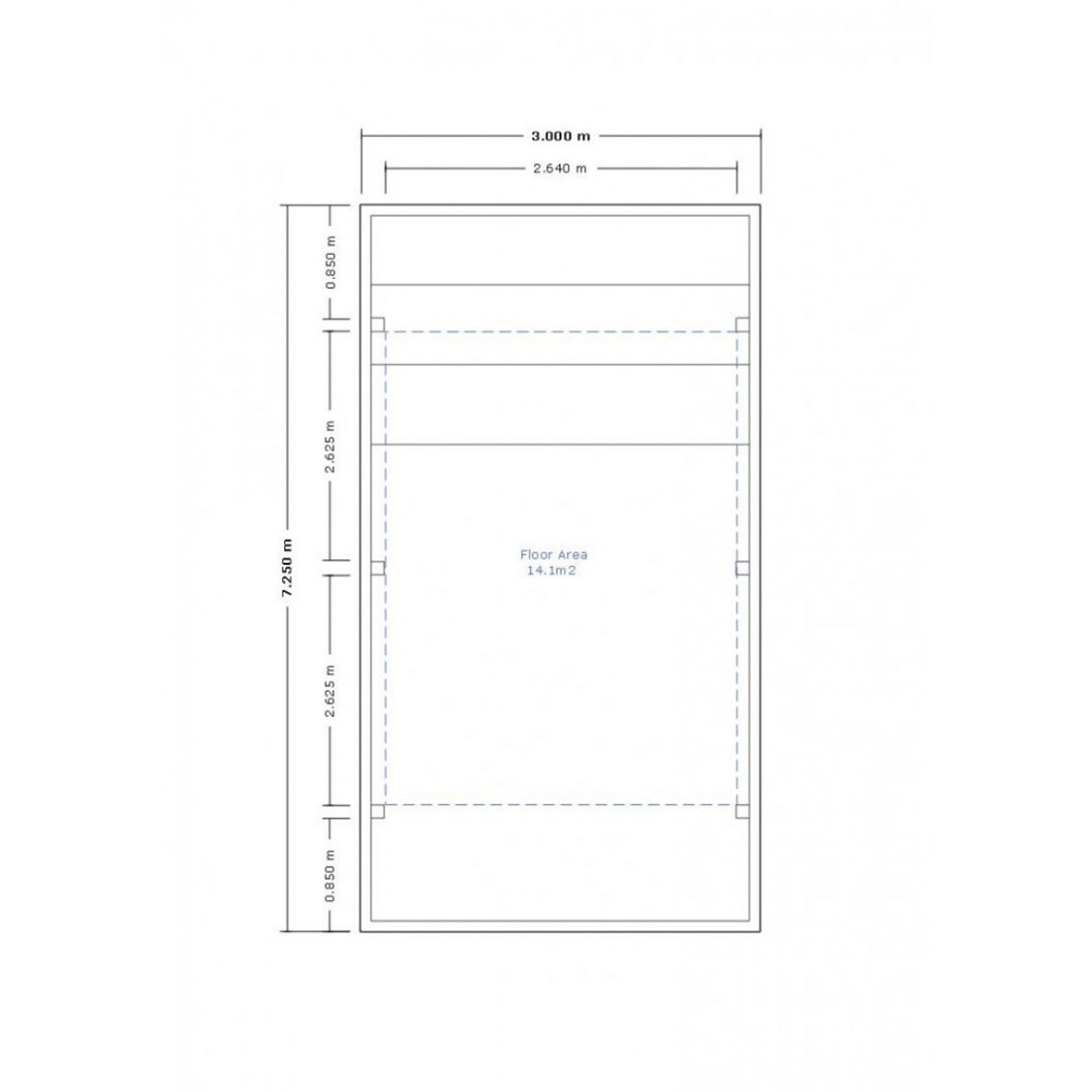 Single Carport 7250(D) x 3000(W)mm gallery detail image