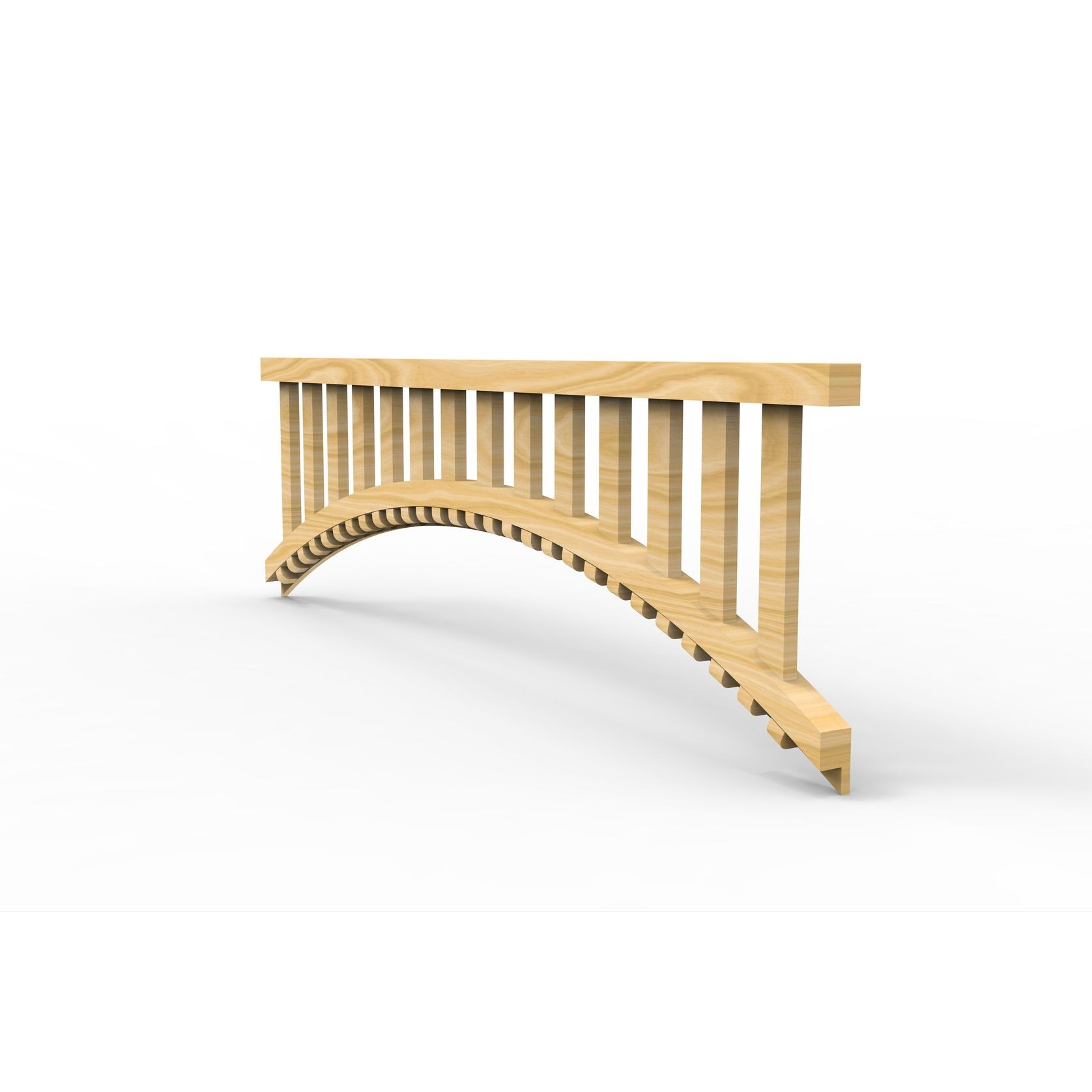 FR04 Arched Exterior Fretwork with Dentil Moulding gallery detail image