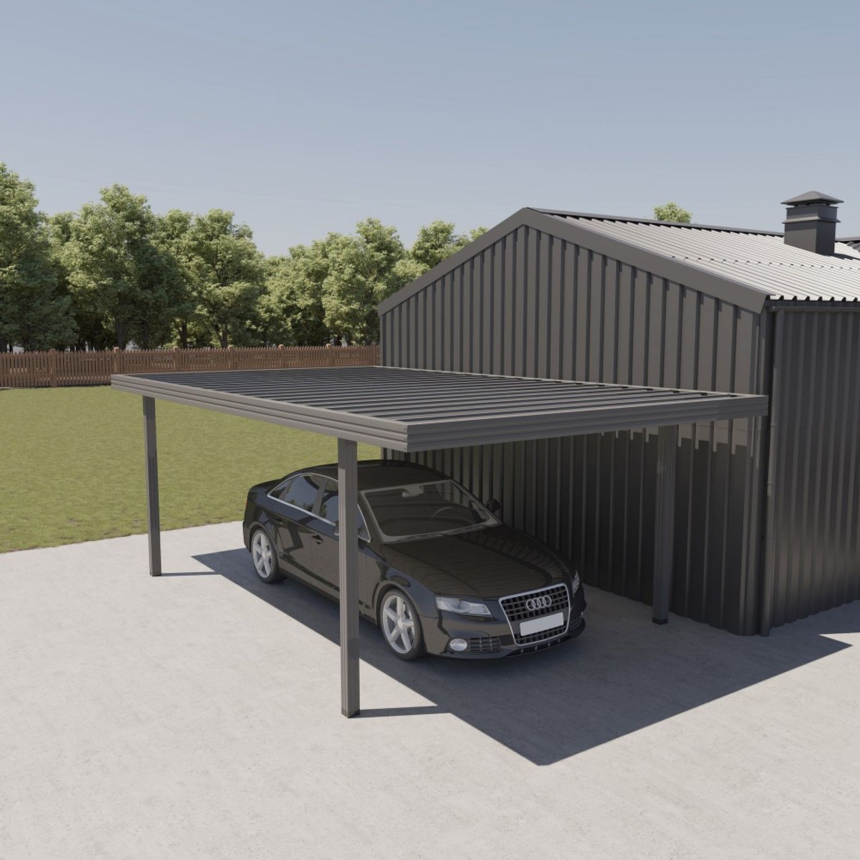 Single Carport 5450(D) x 3000(W)mm gallery detail image