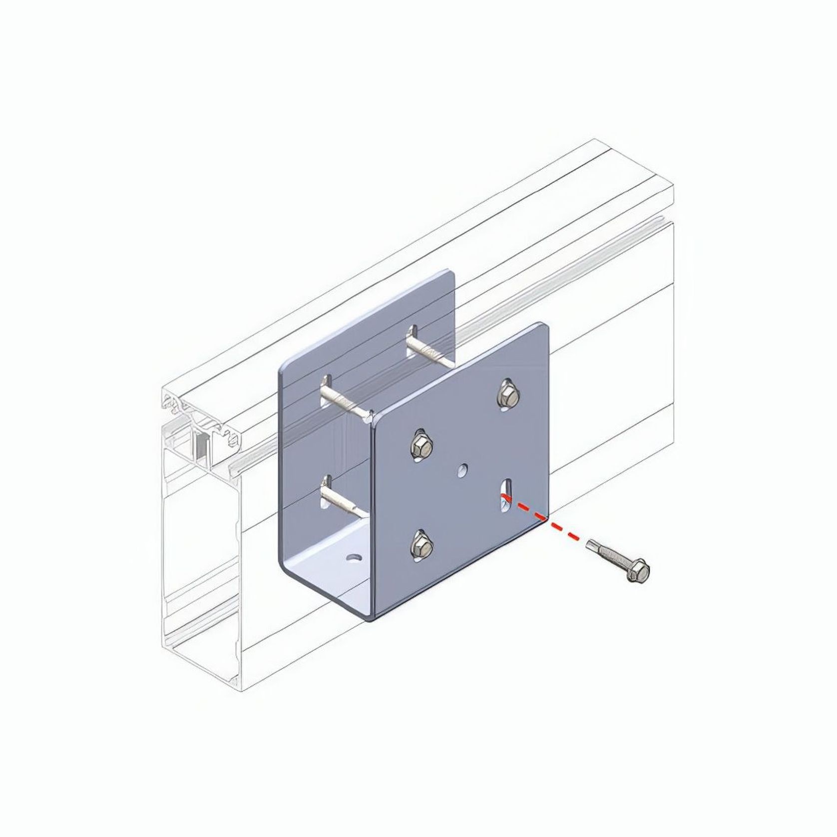 ClearSpan Saddle Bracket - 50-75-100mm gallery detail image