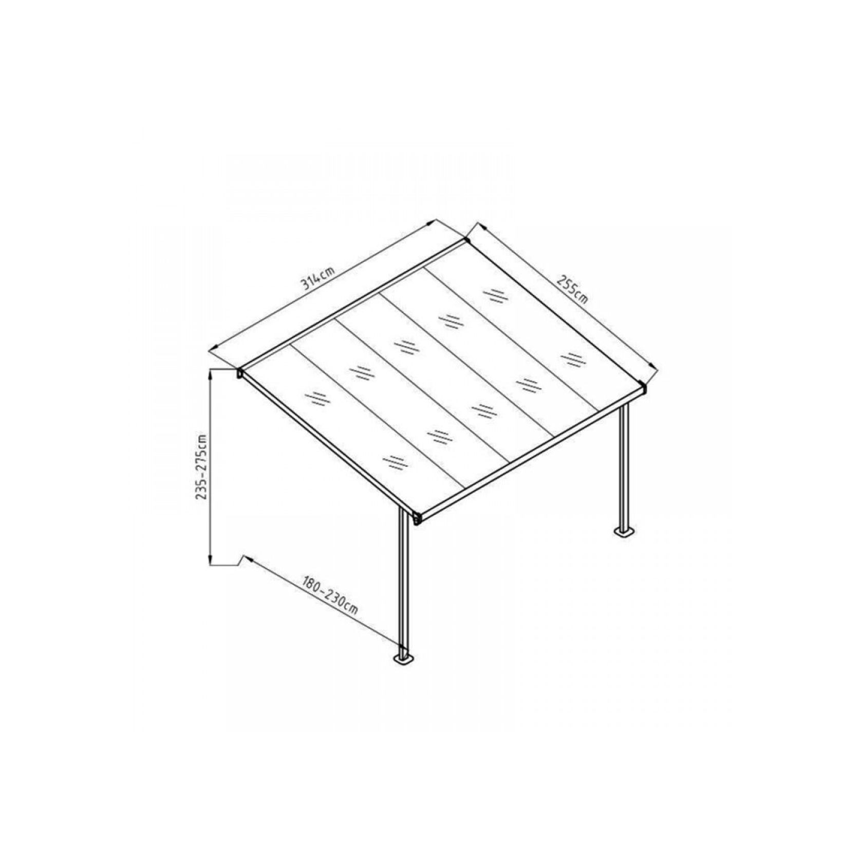 Aluminium Canopy Patio Cover | DTP-BS5B-AKL (BS5) gallery detail image