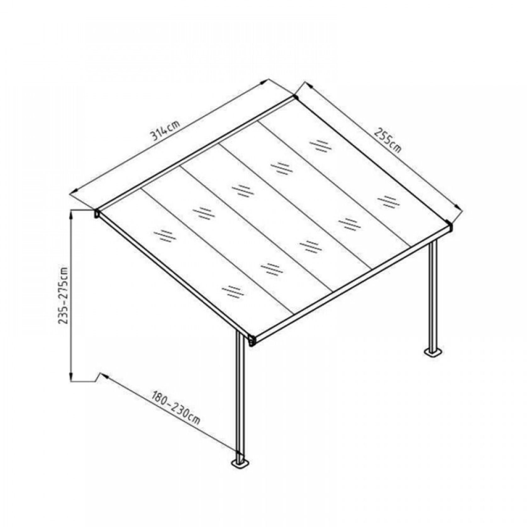 Aluminium Canopy Patio Cover | DTP-BS5B-AKL (BS5) gallery detail image