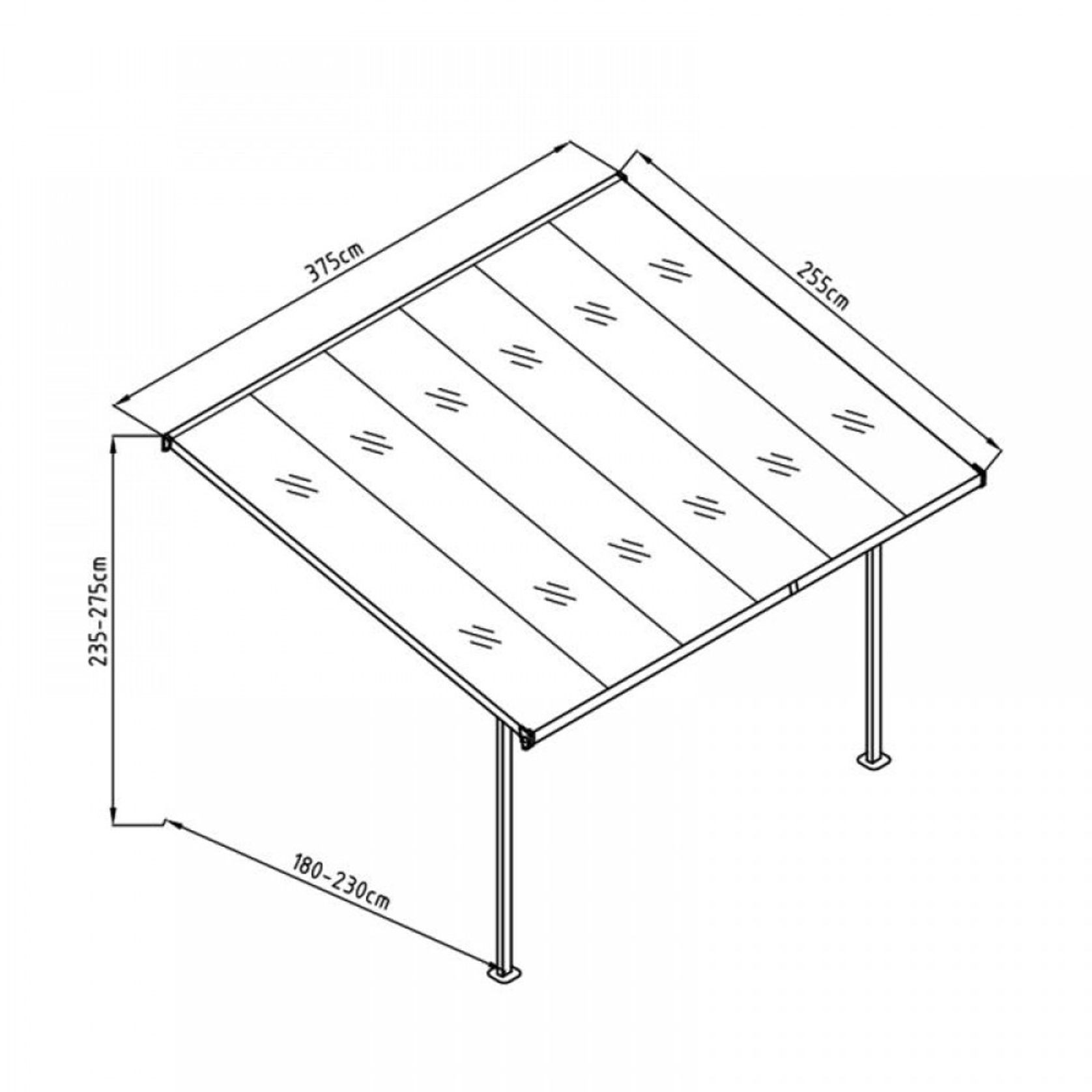 Aluminium Canopy Patio Cover | DTP-BS6B-AKL gallery detail image