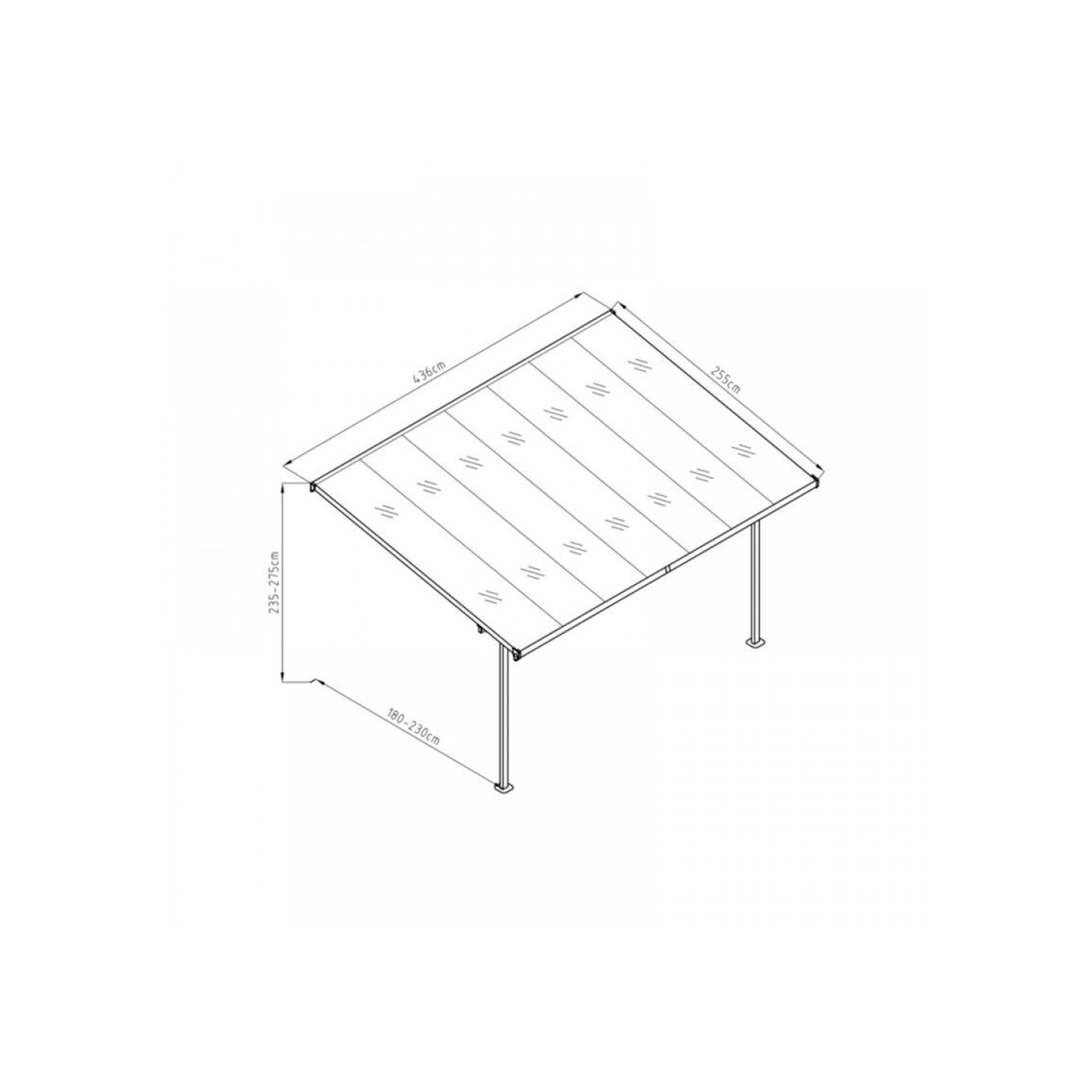Aluminium Canopy Patio Cover | DTP-BS7B-AKL gallery detail image