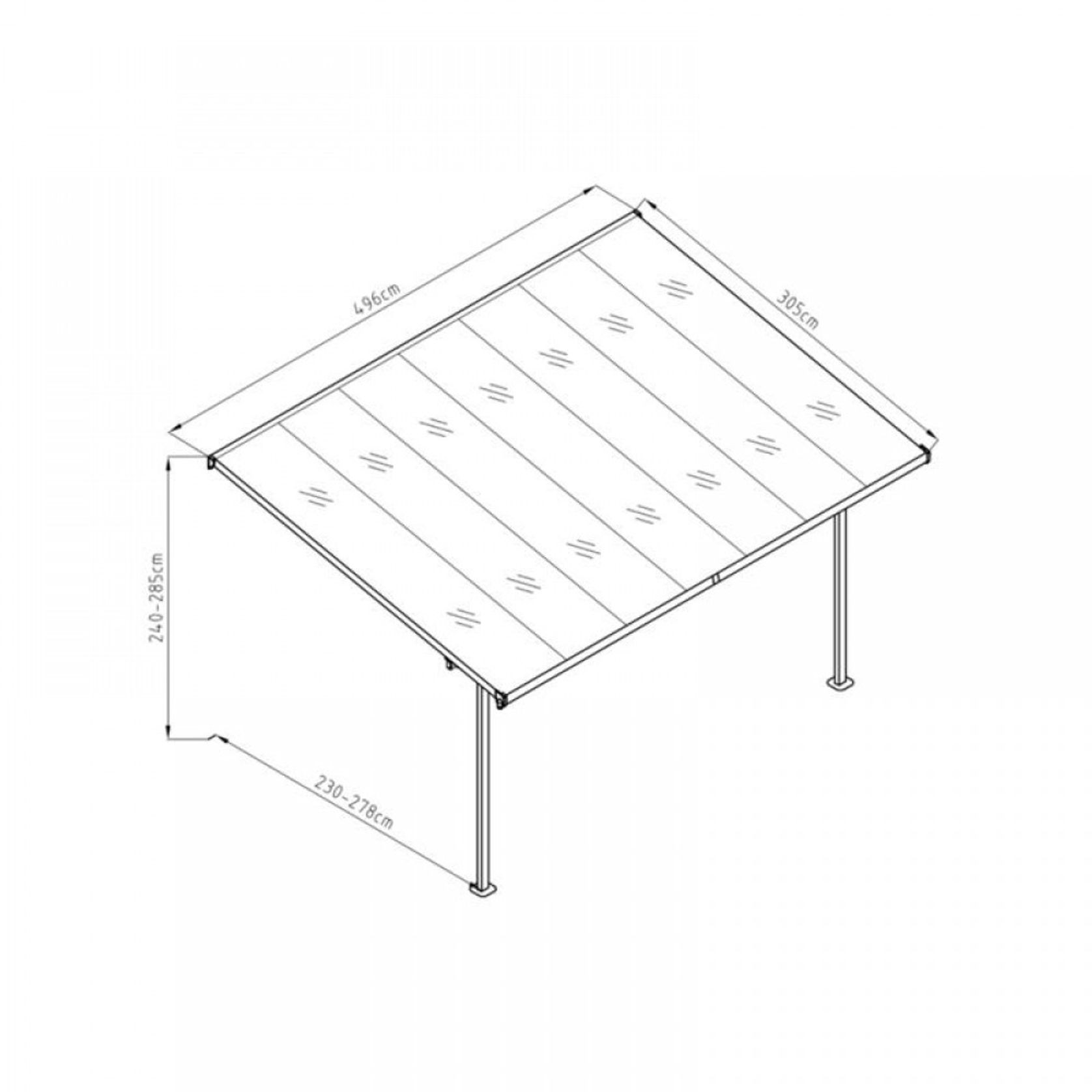 Aluminium Canopy Patio Cover | DTP-BW8B-AKL gallery detail image