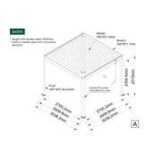 Caspian Manual Freestanding Louvre Roof gallery detail image