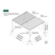 Caspian Manual Freestanding Louvre Roof gallery detail image