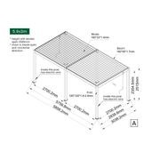 Caspian Manual Freestanding Louvre Roof gallery detail image