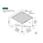 Caribbean Motorised Wall Mounted Louvre Roof Aluminium Pergola gallery detail image