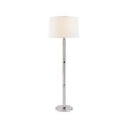 Barrett Large Knurled Floor Lamp – Nickel gallery detail image