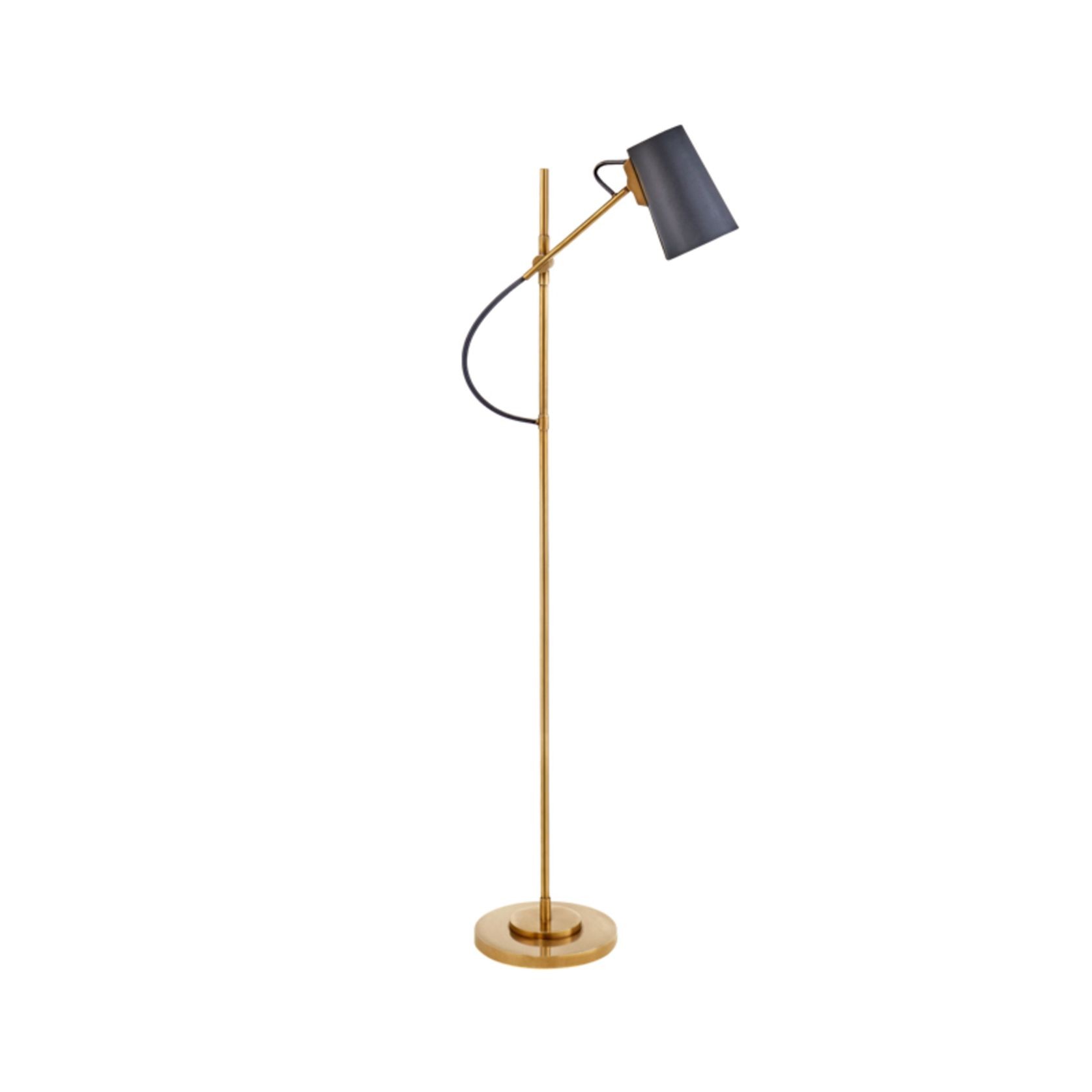 Benton Floor Lamp – Brass / Navy gallery detail image