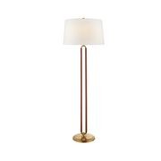 Cody Large Floor Lamp – Natural Brass/Saddle gallery detail image