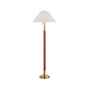 Garner Floor Lamp – Natural Brass / Saddle gallery detail image